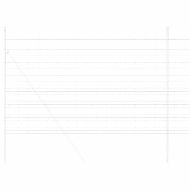 Vidaxl Weidezaun Silber 25 x 1,6 m aus verzinktem Stahl