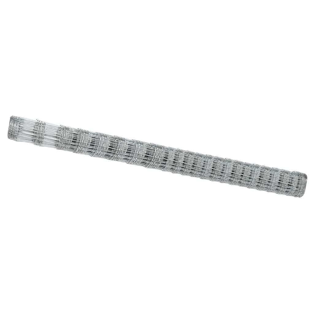 Vidaxl Weidezaun Silber 25 x 1,6 m aus verzinktem Stahl