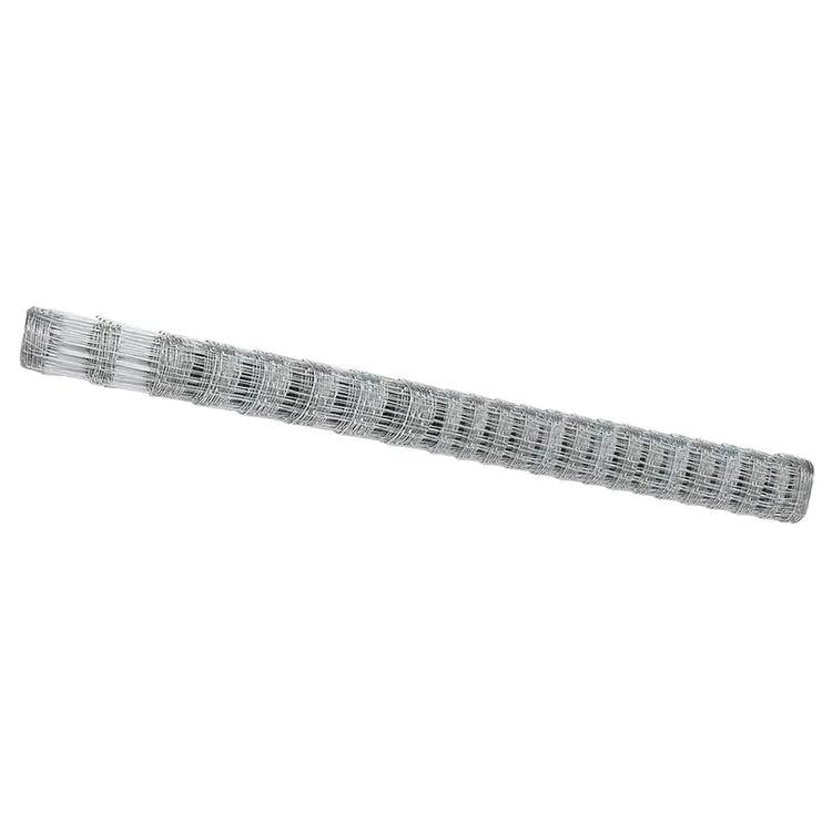 Vidaxl Weidezaun Silber 25 x 1,6 m aus verzinktem Stahl