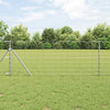 Vidaxl Weidezaun silber 50 x 0,8 m aus verzinktem Stahl