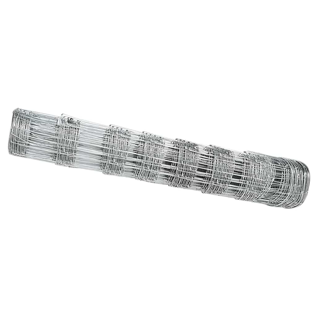 Vidaxl Weidezaun silber 50 x 0,8 m aus verzinktem Stahl