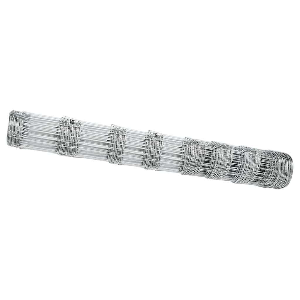 Vidaxl Weidezaun silber 50 x 1 m aus verzinktem Stahl