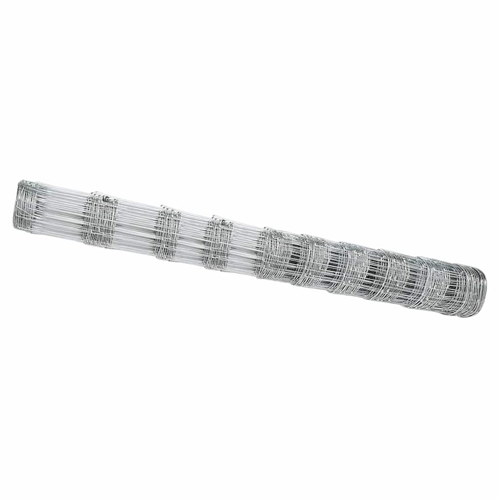Vidaxl Weidezaun silber 50 x 1,2 m aus verzinktem Stahl