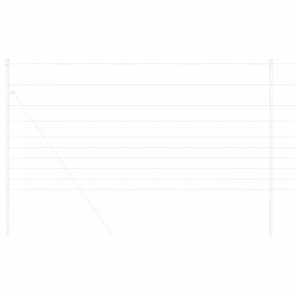 Vidaxl Weidezaun silber 50 x 1,2 m aus verzinktem Stahl