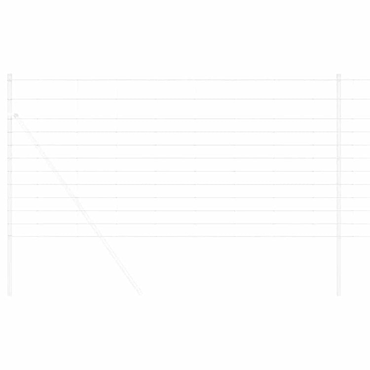 Vidaxl Weidezaun silber 50 x 1,2 m aus verzinktem Stahl