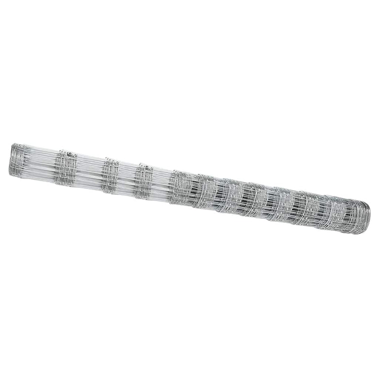 Vidaxl Weidezaun Silber 50 x 1,4 m aus verzinktem Stahl
