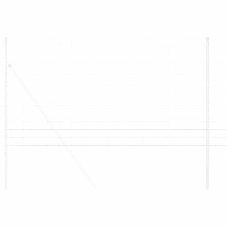 Vidaxl Weidezaun Silber 50 x 1,4 m aus verzinktem Stahl