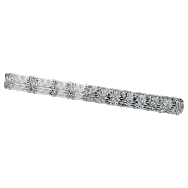 Vidaxl Weidezaun Silber 50 x 1,4 m aus verzinktem Stahl