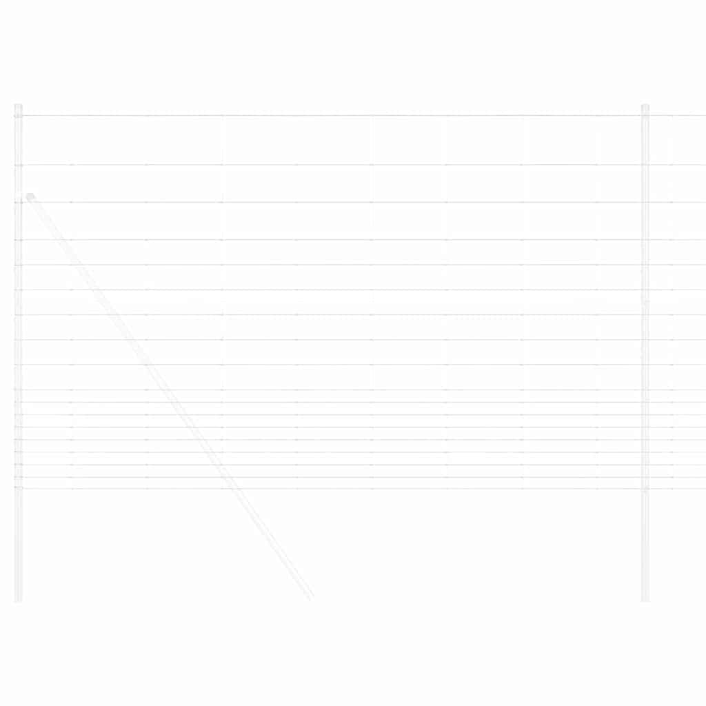 Vidaxl Weidezaun Silber 50 x 1,5 m aus verzinktem Stahl