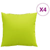 VidaXL Sofakissen 4 Stück hellgrün 50x50 cm Stoff