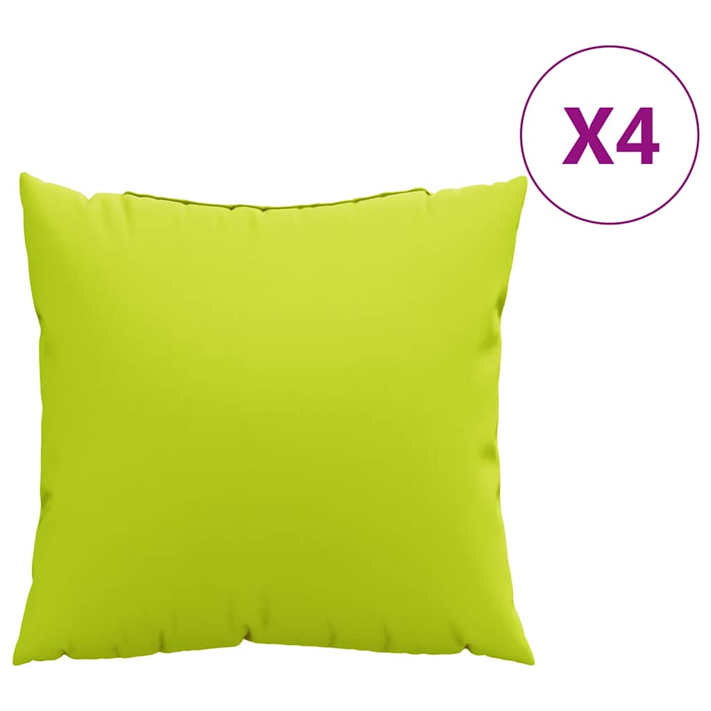 VidaXL Sofakissen 4 Stück hellgrün 50x50 cm Stoff