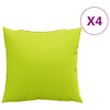 Vidaxx Sofakissen 4 Stück hellgrün 60x60 cm Stoff