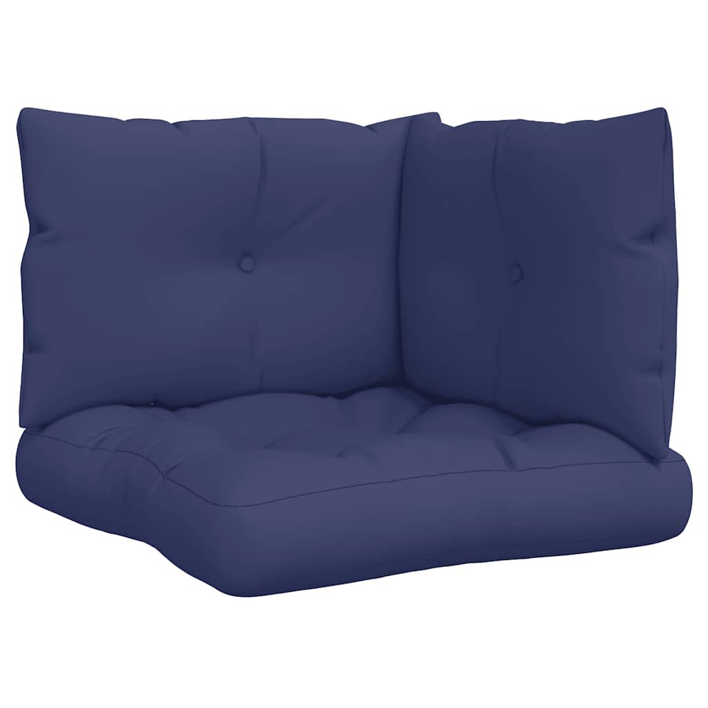 VidaXL Palettenkissen 3 Stück Oxford-Stoff Marineblau
