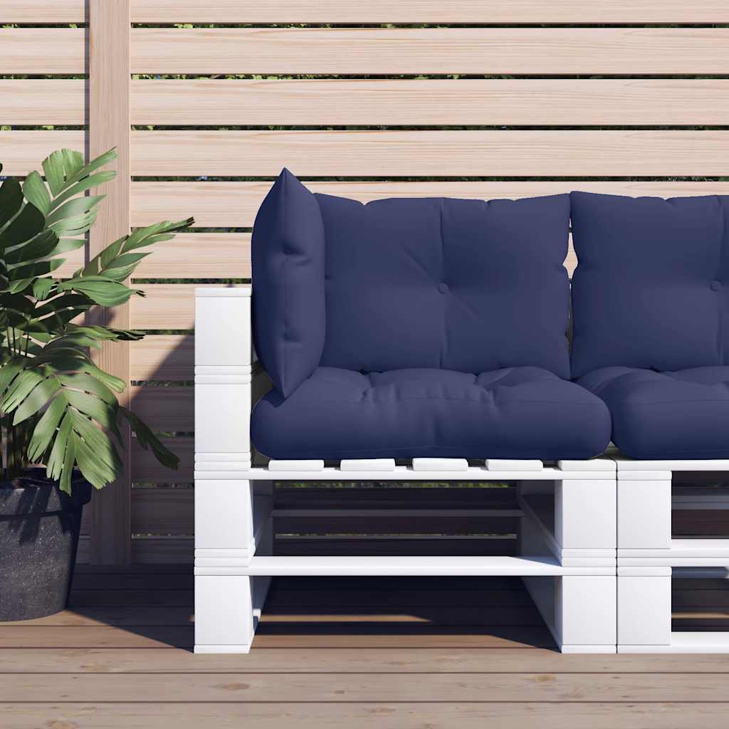 VidaXL Palettenkissen 3 Stück Oxford-Stoff Marineblau