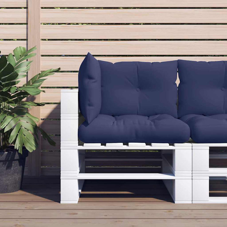 VidaXL Palettenkissen 3 Stück Oxford-Stoff Marineblau