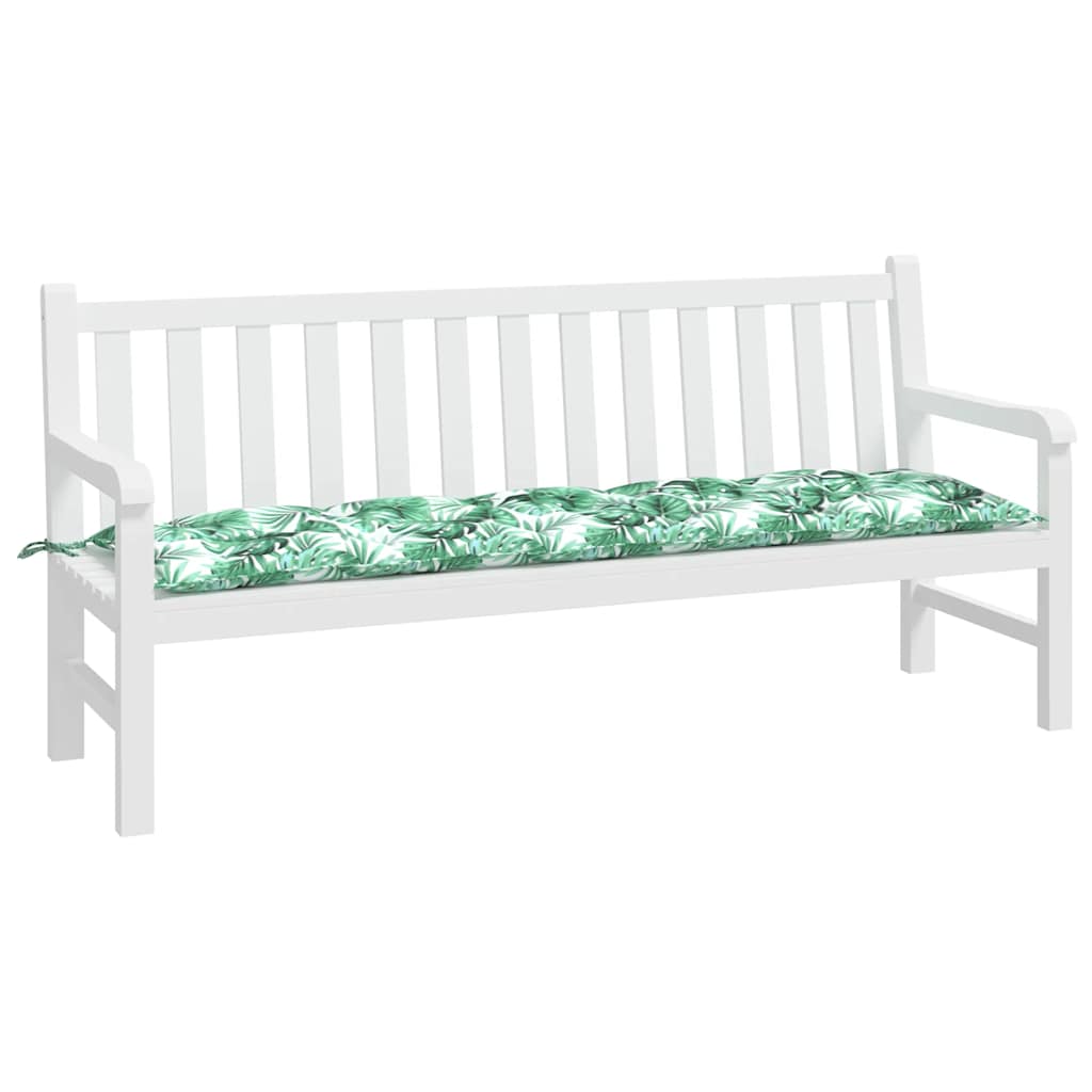 Vidaxx Gartenbankauflage 180x50x7 cm Oxford-Stoff mit Blattmuster