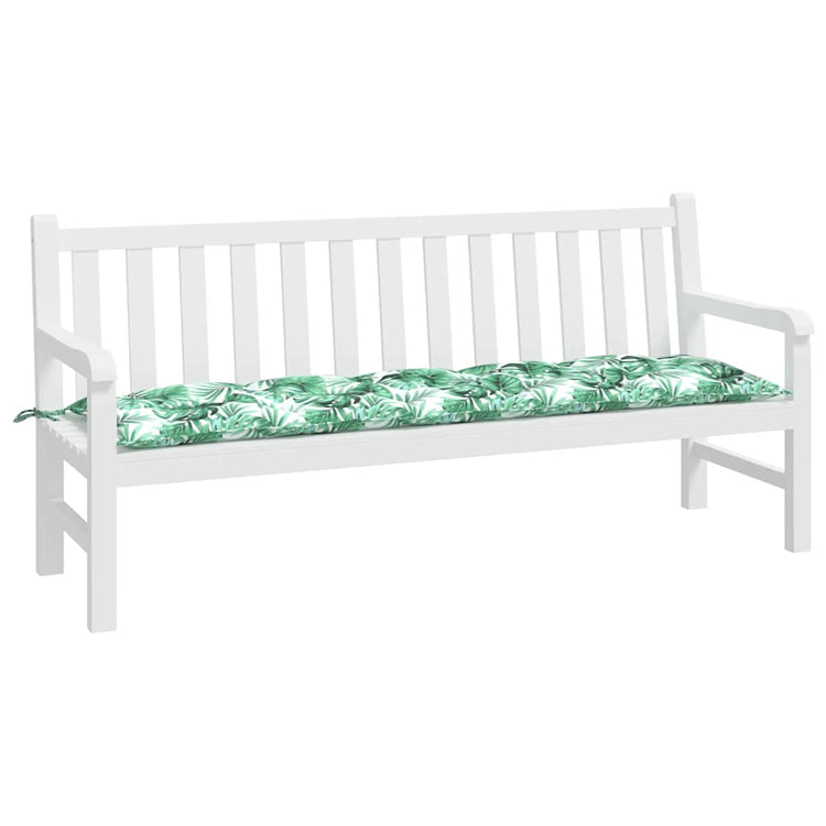 Vidaxx Gartenbankauflage 180x50x7 cm Oxford-Stoff mit Blattmuster
