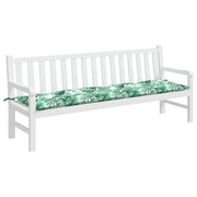 VidaXL Gartenbankkissen mit Blattmuster, 200x50x7 cm, Oxford-Stoff - afbeelding 3