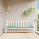 VidaXL Gartenbankkissen mit Blattmuster, 200x50x7 cm, Oxford-Stoff
