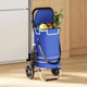 Vidaxl Einkaufswagen blau 36,5 x 46,5 x 100,5 cm Oxford-Stoff