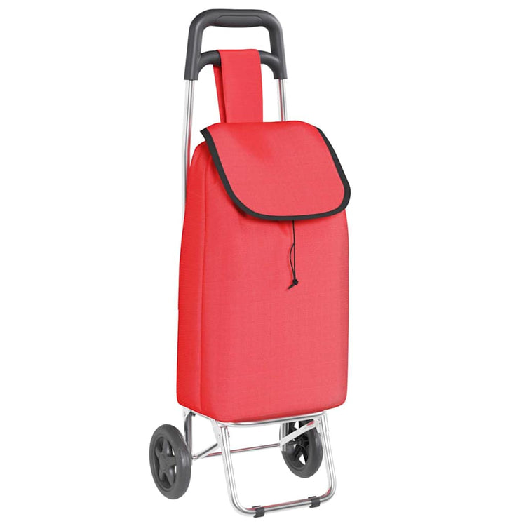 Vidaxl Einkaufswagen rot 35 x 28 x 92 cm Oxford-Stoff