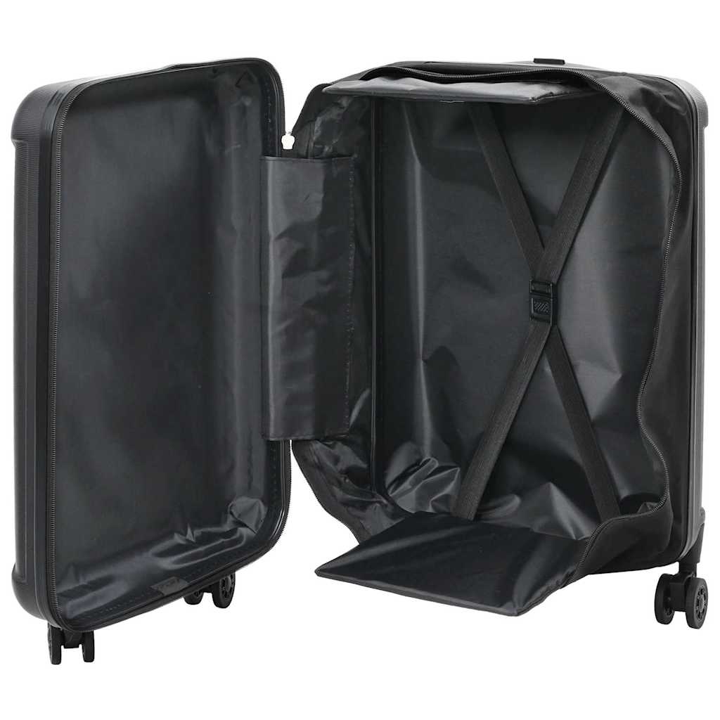 Vidaxx Koffer mit Schloss schwarz 34 x 23 x 55,5 cm ABS-Kunststoff