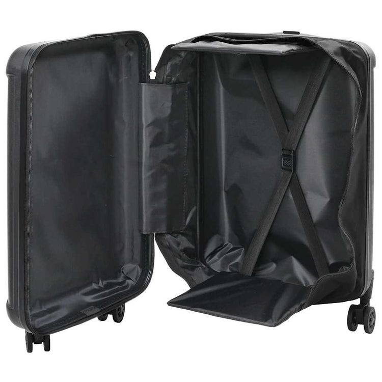 Vidaxx Koffer mit Schloss schwarz 34 x 23 x 55,5 cm ABS-Kunststoff