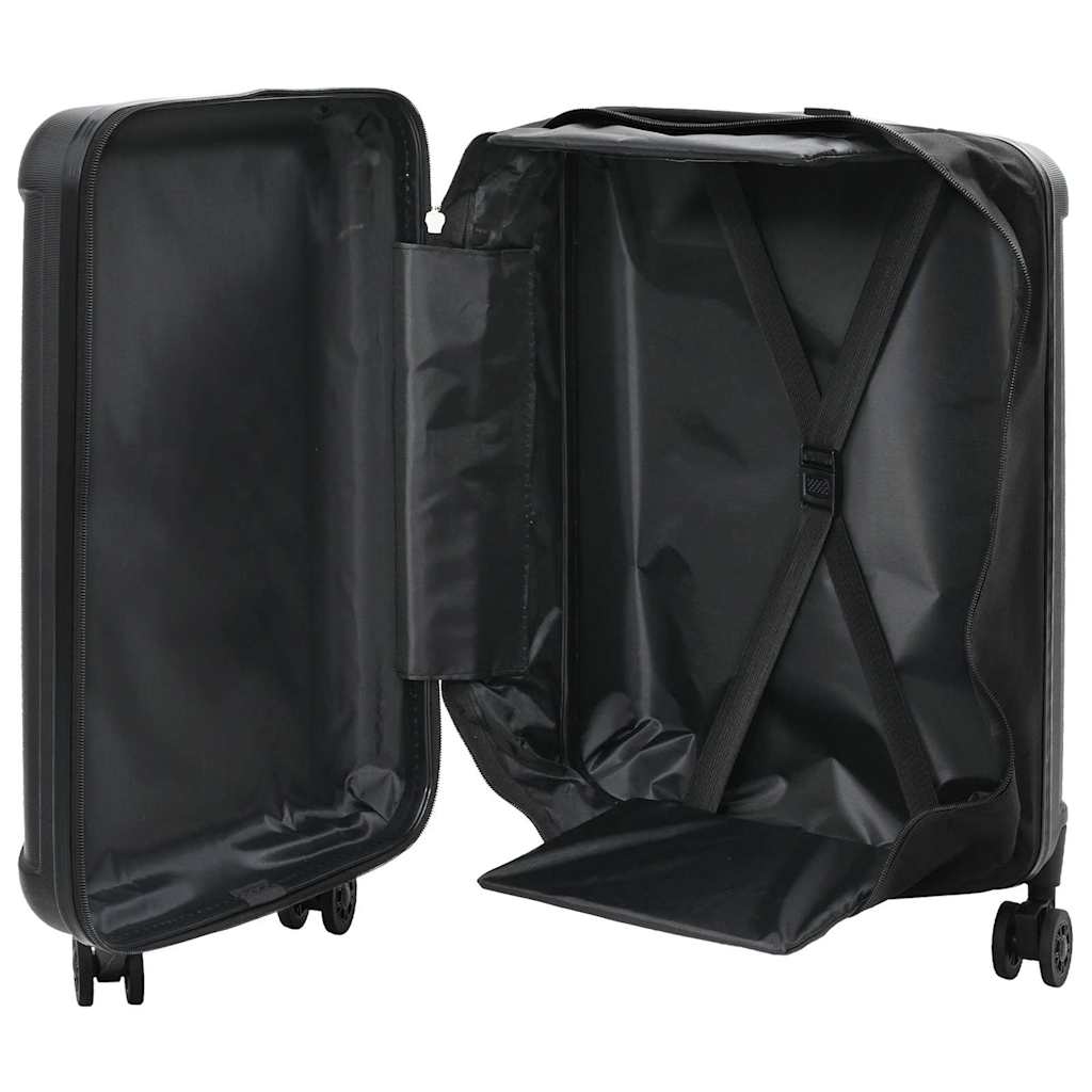 Vidaxx Koffer mit Schloss schwarz 43 x 27 x 66 cm ABS-Kunststoff