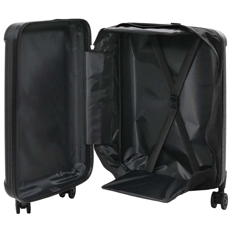 Vidaxx Koffer mit Schloss schwarz 43 x 27 x 66 cm ABS-Kunststoff