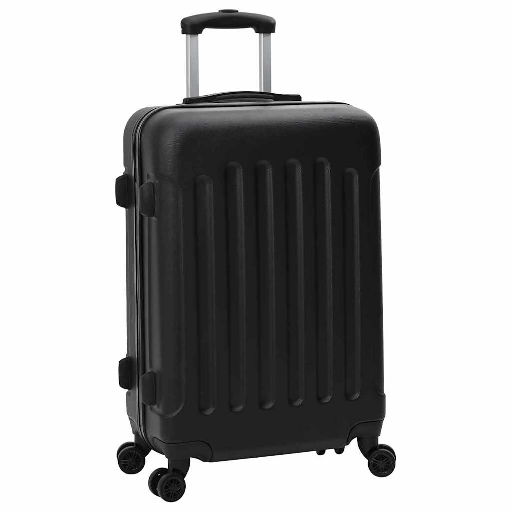 VidaXL Koffer mit Schloss 3 Stück schwarz 50 x 31 x 78 cm ABS-Kunststoff