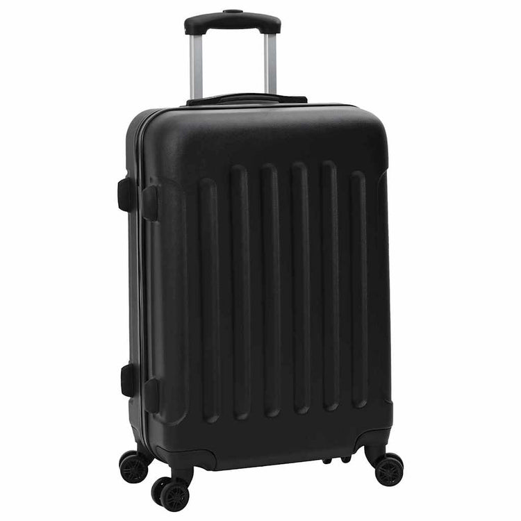 VidaXL Koffer mit Schloss 3 Stück schwarz 50 x 31 x 78 cm ABS-Kunststoff