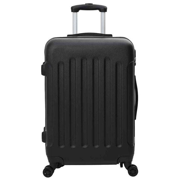 VidaXL Koffer mit Schloss 3 Stück schwarz 50 x 31 x 78 cm ABS-Kunststoff