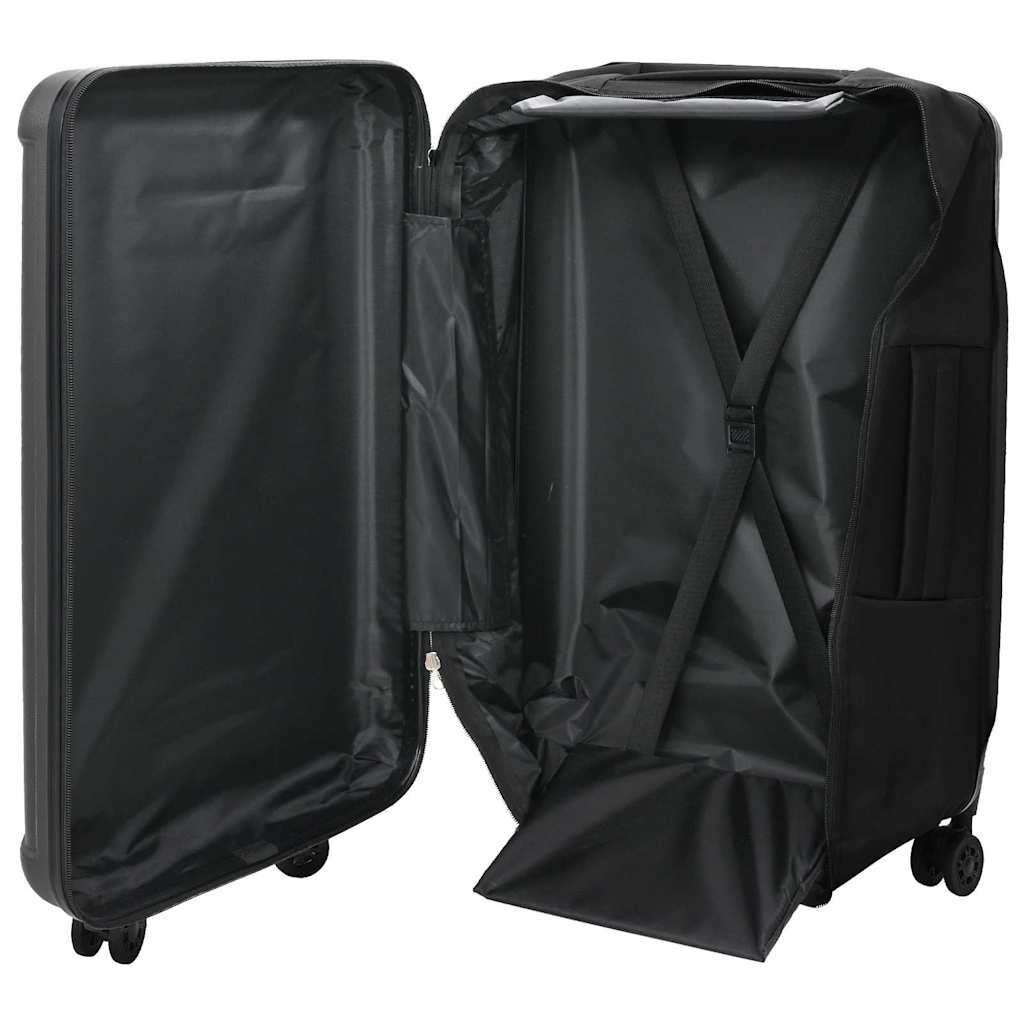 Vidaxx Koffer mit Schloss dunkelgrau 43 x 27 x 66 cm ABS-Kunststoff
