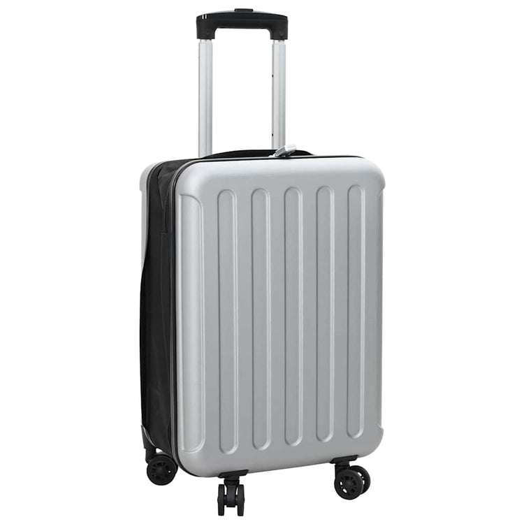 VidaXL Koffer mit Schloss Silber 34 x 23 x 55,5 cm ABS-Kunststoff