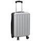 VidaXL Koffer mit Schloss Silber 34 x 23 x 55,5 cm ABS-Kunststoff