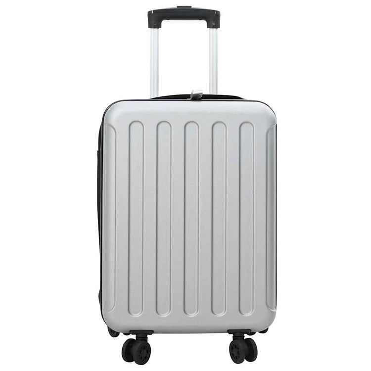 VidaXL Koffer mit Schloss Silber 34 x 23 x 55,5 cm ABS-Kunststoff