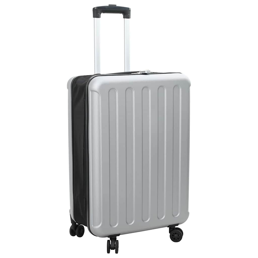 Vidaxx Koffer mit Schloss silber 43 x 27 x 66 cm ABS-Kunststoff
