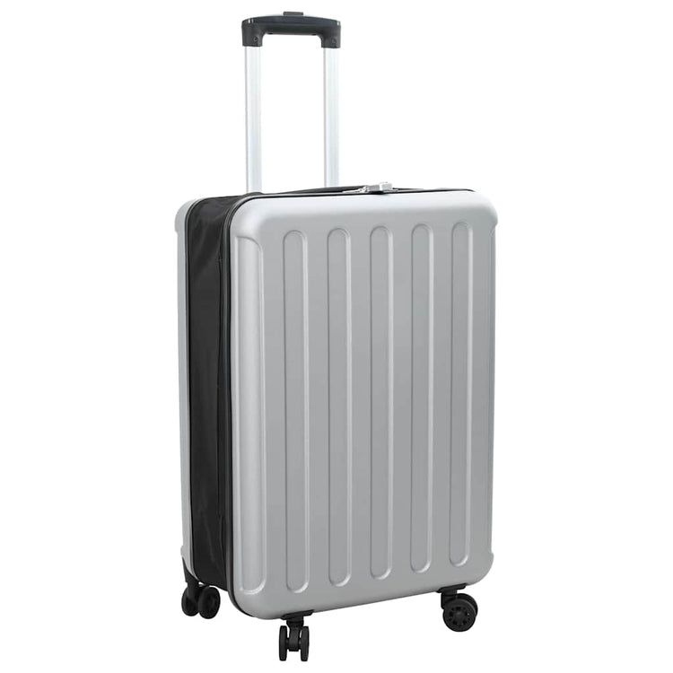 Vidaxx Koffer mit Schloss silber 43 x 27 x 66 cm ABS-Kunststoff