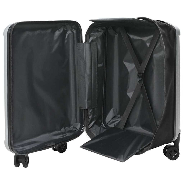 Vidaxx Koffer mit Schloss silber 43 x 27 x 66 cm ABS-Kunststoff