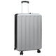 Vidaxx Koffer mit Schloss silber 50 x 30 x 76 cm ABS-Kunststoff