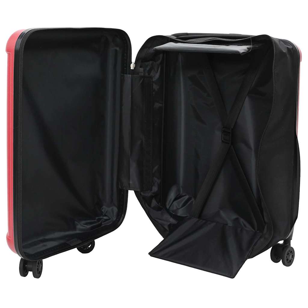 Vidaxx Koffer mit Schloss rot 34 x 23 x 55,5 cm ABS-Kunststoff