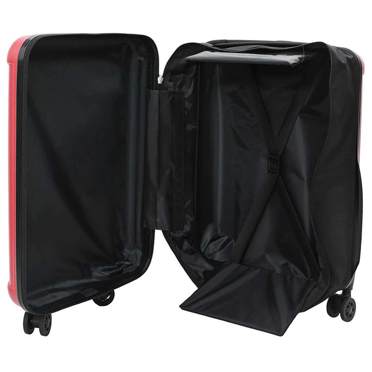 Vidaxx Koffer mit Schloss rot 34 x 23 x 55,5 cm ABS-Kunststoff