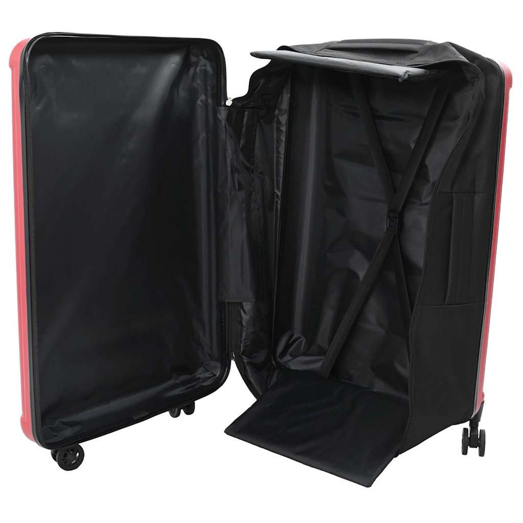 Vidaxx Koffer mit Schloss rot 50 x 30 x 76 cm ABS-Kunststoff