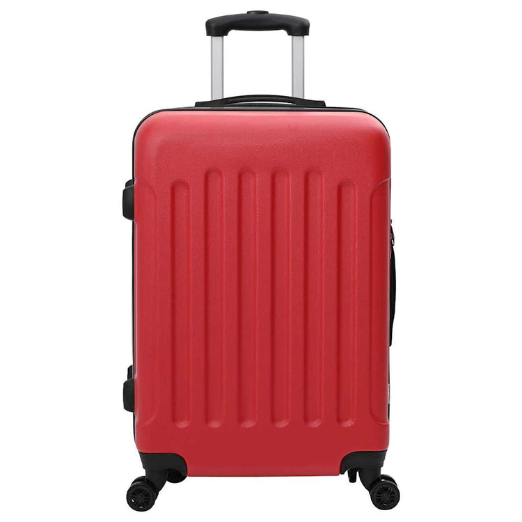 Vidaxx Koffer mit Schloss 3 Stück rot 50 x 31 x 78 cm ABS-Kunststoff