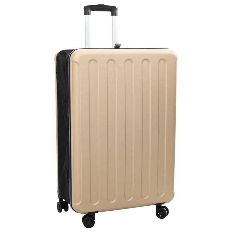 VidaXL Koffer mit Schloss Champagner 50 x 30 x 76 cm ABS-Kunststoff
