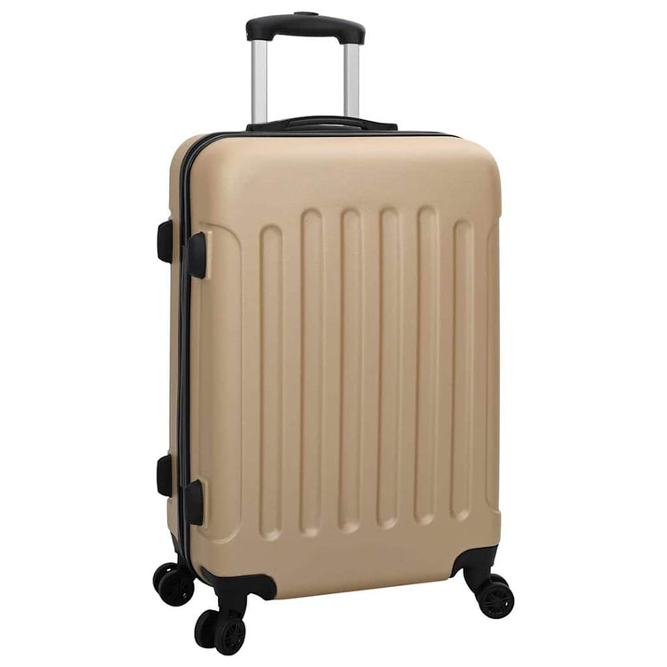 Vidaxx Koffer mit Schloss 3 Stück Champagner 50 x 31 x 78 cm ABS-Kunststoff