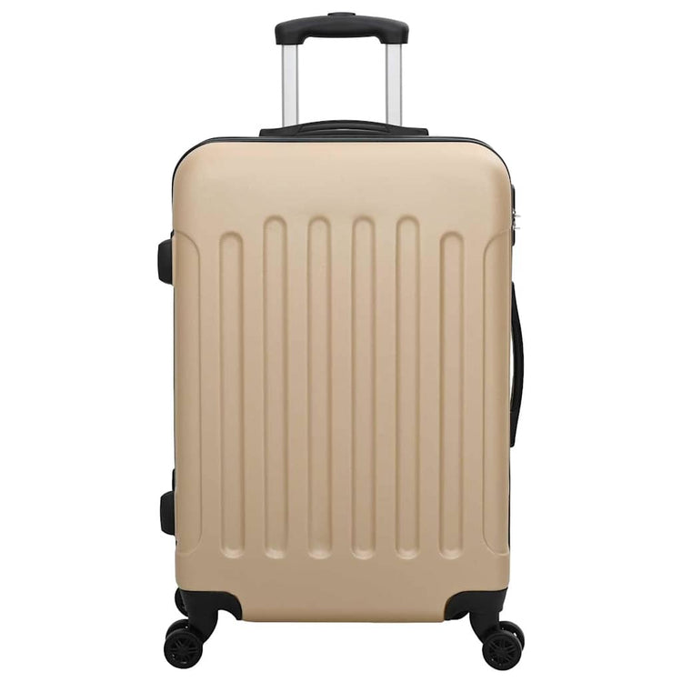 Vidaxx Koffer mit Schloss 3 Stück Champagner 50 x 31 x 78 cm ABS-Kunststoff