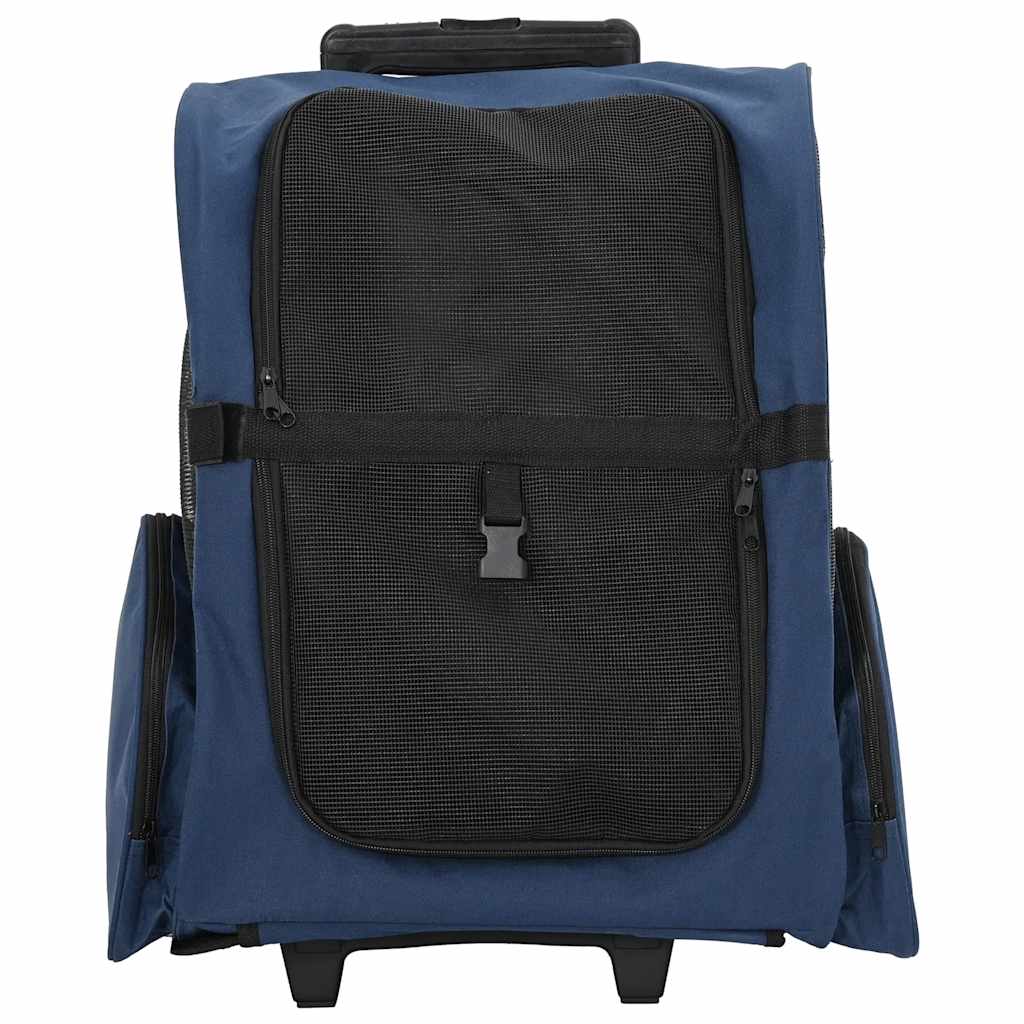 Vidaxx Haustierwagen 3-in-1 48x32x (57-106) cm Oxford-Stoff blau
