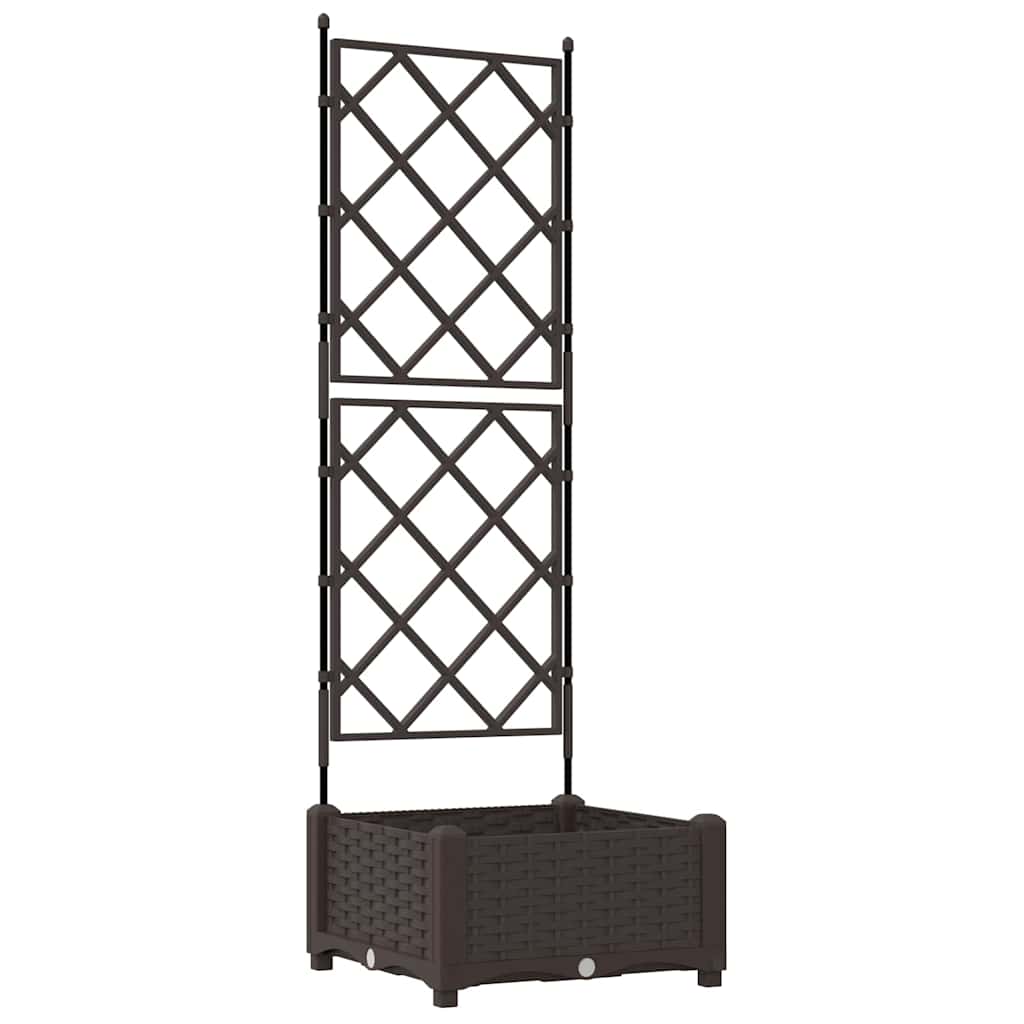 Vidaxx Gartenblumentopf braun 40 x 40 x 125,5 cm Stahl