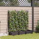 Vidaxxl Gartenblumentopf 3 Stück braun 120 x 40 x 125,5 cm Stahl